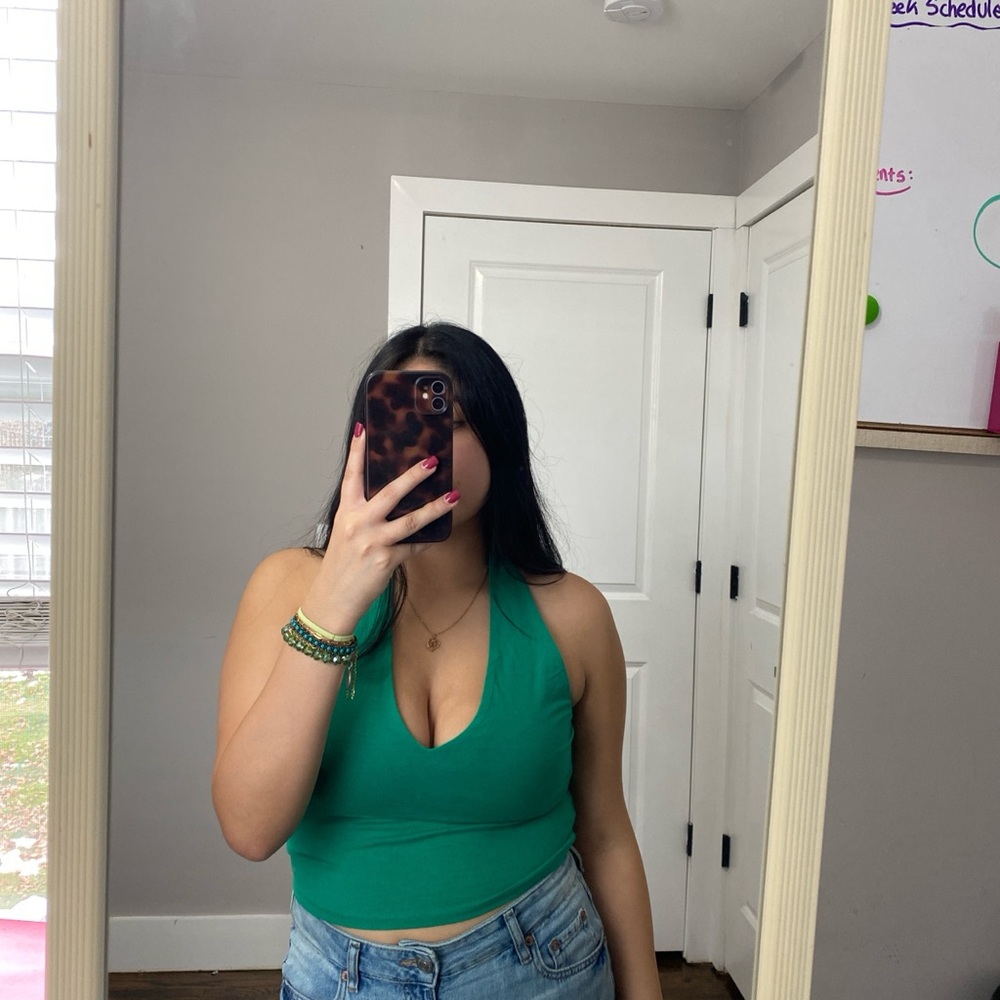 Hollister Teal Crop Top
